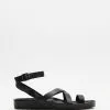 Assembly Label Wrap Sandals Black