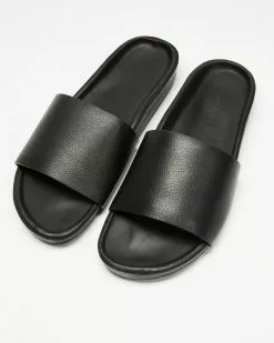 Assembly Label Single Strap Slides - Women's Black -Sandals Sales Shop http3A2F2Fstatic.theiconic.com .au2Fp2Fassembly 8059 4344511 6