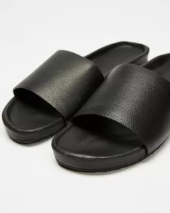 Assembly Label Single Strap Slides - Women's Black -Sandals Sales Shop http3A2F2Fstatic.theiconic.com .au2Fp2Fassembly 8071 4344511 7