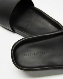 Assembly Label Single Strap Slides - Women's Black -Sandals Sales Shop http3A2F2Fstatic.theiconic.com .au2Fp2Fassembly 8082 4344511 8