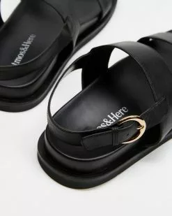 Atmos&Here Farah Leather Sandals Black Leather -Sandals Sales Shop http3A2F2Fstatic.theiconic.com .au2Fp2Fatmos here 0218 9842031 4