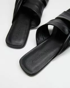 Atmos&Here Tiff Leather Slides Black Leather -Sandals Sales Shop http3A2F2Fstatic.theiconic.com .au2Fp2Fatmos here 0269 1942031 4