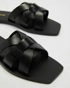 Atmos&Here Soleil Leather Sandals Black Leather -Sandals Sales Shop http3A2F2Fstatic.theiconic.com .au2Fp2Fatmos here 1009 7253301 5