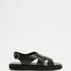 Atmos&Here Nadeen Leather Sandals Black Leather