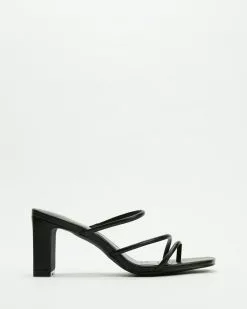 Atmos&Here Serena Leather Heels Black Leather -Sandals Sales Shop http3A2F2Fstatic.theiconic.com .au2Fp2Fatmos here 2362 3957331 3