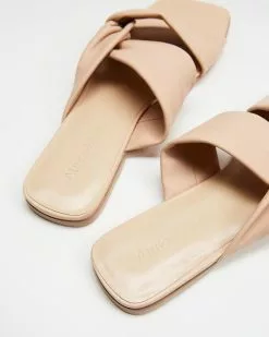 Atmos&Here Tiff Leather Slides Nude Leather -Sandals Sales Shop http3A2F2Fstatic.theiconic.com .au2Fp2Fatmos here 3514 2942031 3
