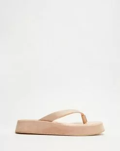Atmos&Here Pernille Midform Leather Thongs Nude -Sandals Sales Shop http3A2F2Fstatic.theiconic.com .au2Fp2Fatmos here 4408 8096821 3