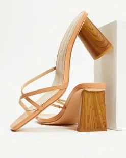 Atmos&Here Yolanda Leather Heels Light Tan Leather -Sandals Sales Shop http3A2F2Fstatic.theiconic.com .au2Fp2Fatmos here 4458 8147621 3