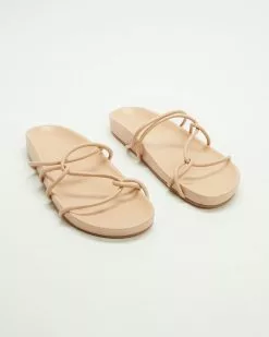 Atmos&Here Emelie Leather Sandals Beige