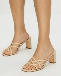 Atmos&Here Sofie Leather Heels Beige Leather -Sandals Sales Shop http3A2F2Fstatic.theiconic.com .au2Fp2Fatmos here 4810 5957331 3
