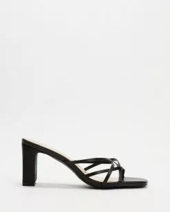 Atmos&Here Sofie Leather Heels Black Leather -Sandals Sales Shop http3A2F2Fstatic.theiconic.com .au2Fp2Fatmos here 4928 6957331 3