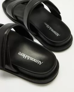 Atmos&Here Flora Leather Sandals Black Leather -Sandals Sales Shop http3A2F2Fstatic.theiconic.com .au2Fp2Fatmos here 4948 4858531 4