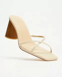 Atmos&Here Yolanda Leather Heels Cream Leather -Sandals Sales Shop http3A2F2Fstatic.theiconic.com .au2Fp2Fatmos here 5146 9147621 4