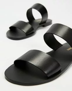 Atmos&Here Asta Leather Slides Black Full Grain Leather -Sandals Sales Shop http3A2F2Fstatic.theiconic.com .au2Fp2Fatmos here 5865 2663921 3