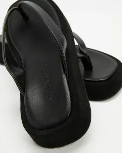 Atmos&Here Pernille Midform Leather Thongs Black -Sandals Sales Shop http3A2F2Fstatic.theiconic.com .au2Fp2Fatmos here 5916 7096821 4