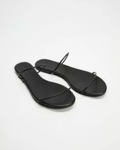 Atmos&Here Rio Leather Sandals Black Leather