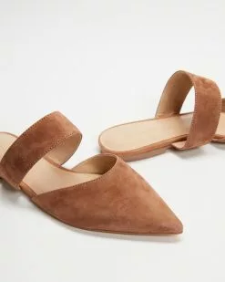 Atmos&Here Kaye Leather Flats Mocha Suede -Sandals Sales Shop http3A2F2Fstatic.theiconic.com .au2Fp2Fatmos here 6513 2816931 3