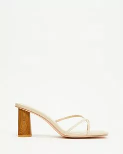Atmos&Here Yolanda Leather Heels Cream Leather -Sandals Sales Shop http3A2F2Fstatic.theiconic.com .au2Fp2Fatmos here 6747 9147621 2