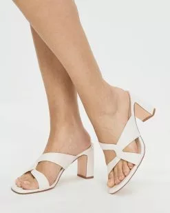 Atmos&Here Sinsa Leather Heels Bone Leather