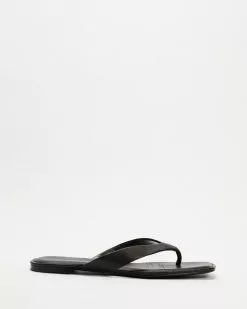 Atmos&Here Kami Leather Thong Sandals Black Leather -Sandals Sales Shop http3A2F2Fstatic.theiconic.com .au2Fp2Fatmos here 6922 8857331 3