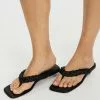 Atmos&Here Tikka Leather Sandals Black Leather