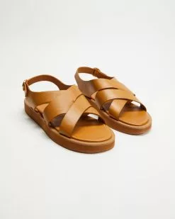 Atmos&Here Nadeen Leather Sandals Tan Leather -Sandals Sales Shop http3A2F2Fstatic.theiconic.com .au2Fp2Fatmos here 7799 6548821 3