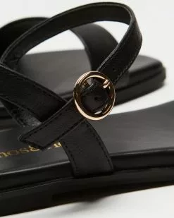 Atmos&Here Vance Leather Comfort Slides Black Leather -Sandals Sales Shop http3A2F2Fstatic.theiconic.com .au2Fp2Fatmos here 8950 2668821 3