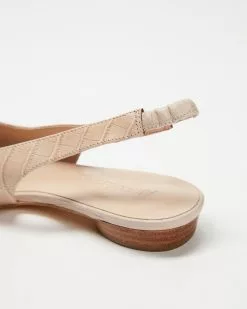 Atmos&Here Fiona Leather Slingback Flats Nude Croc Embossed Leather -Sandals Sales Shop http3A2F2Fstatic.theiconic.com .au2Fp2Fatmos here 9198 3173231 4