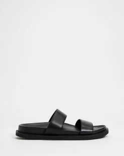 Atmos&Here Fae Leather Slides Black Leather -Sandals Sales Shop http3A2F2Fstatic.theiconic.com .au2Fp2Fatmos here 9282 7273231 3
