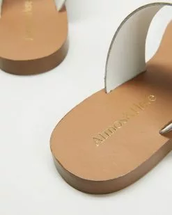 Atmos&Here Asta Leather Slides White Full Grain Leather -Sandals Sales Shop http3A2F2Fstatic.theiconic.com .au2Fp2Fatmos here 9326 4663921 4