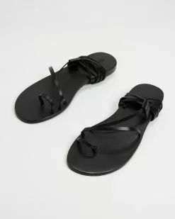 Atmos&Here Aryanna Leather Sandals Black Leather -Sandals Sales Shop http3A2F2Fstatic.theiconic.com .au2Fp2Fatmos here 9353 9663921 3