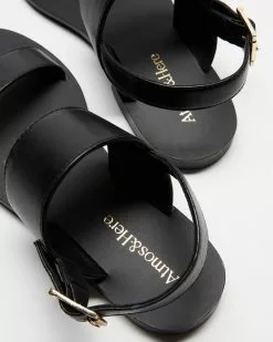 Atmos&Here Amelie Leather Sandals Black Leather -Sandals Sales Shop http3A2F2Fstatic.theiconic.com .au2Fp2Fatmos here 9466 0663921 5