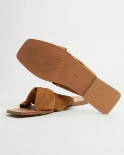 Atmos&Here Alina Leather Slides Sand Suede -Sandals Sales Shop http3A2F2Fstatic.theiconic.com .au2Fp2Fatmos here 9496 2056131 4