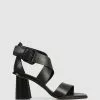 Beau Coops Clair Block Sandals Nero
