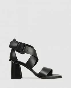 Beau Coops Clair Block Sandals Nero