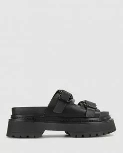 Betts Electric Chunky Slip on Sandals Black