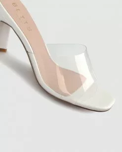 Betts Skrunch Vinylite Mules White/Clear -Sandals Sales Shop http3A2F2Fstatic.theiconic.com .au2Fp2Fbetts 0770 3145341 4