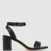 Betts Lavern Block Heel Sandals Black