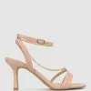 Betts Cascade Feature Chain Stilettos Nude