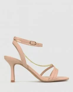Betts Cascade Feature Chain Stilettos Nude