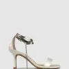 Betts Cript 2 Ankle Chain Stilettos Ivory
