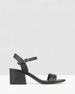 Betts Camilla Block Heel Sandals Black