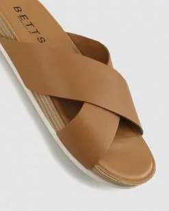 Betts Crete Cross Band Leather Sandals Tan -Sandals Sales Shop http3A2F2Fstatic.theiconic.com .au2Fp2Fbetts 3321 2614931 4