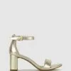 Betts Seduce 2 Low Block Heels Gold