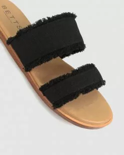 Betts Mirage Linen Slides Black Linen -Sandals Sales Shop http3A2F2Fstatic.theiconic.com .au2Fp2Fbetts 4750 3975041 4