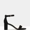 Betts Seduce Low Block Heels Black