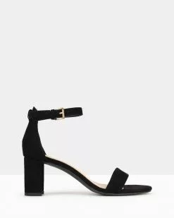 Betts Seduce Low Block Heels Black