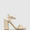 Betts Kennedy High Block Heels Nude
