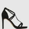 Betts Billy High Stiletto Heels Black Micro