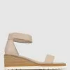 Betts Daisy Casual Wedges Nude